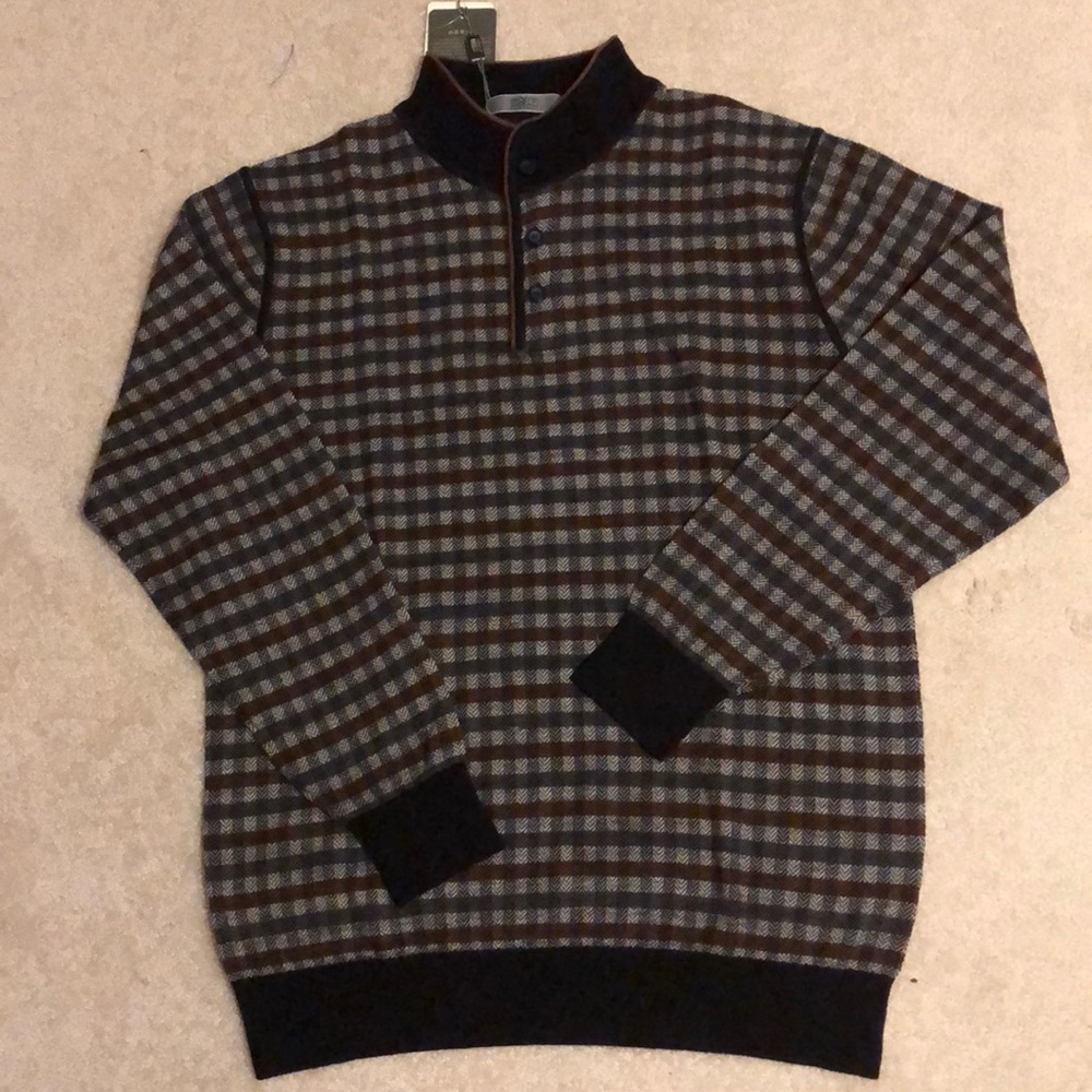 NWT men 100% virgin wool sweater